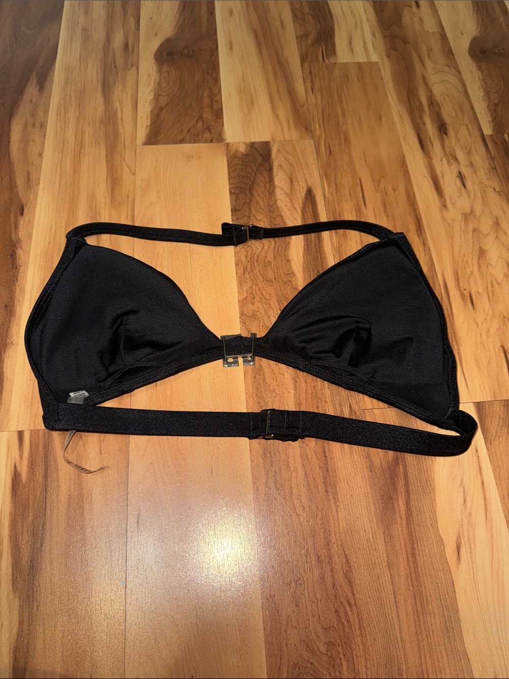 Victoria's Secret Black Bikini Set with VS Shine Logo Hardware L TOP M BOTTOM*** - Picture 5 of 6